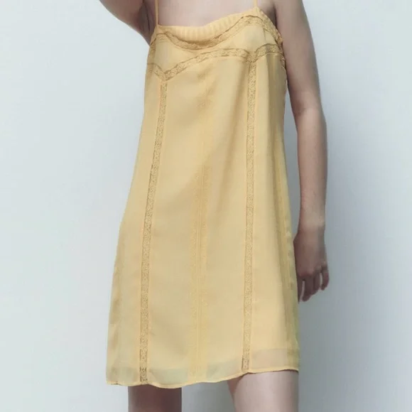 ZARA MINI SLIP DRESS ZARA MINI SLIP DRESS